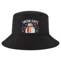 Snow Days Are The Best Snow Day Supporter Winter Snowman  Cool Comfort Performance Bucket Hat