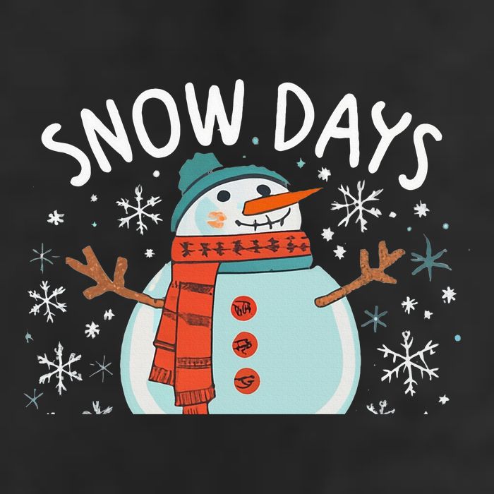 Snow Days Are The Best Snow Day Supporter Winter Snowman  Cool Comfort Performance Bucket Hat