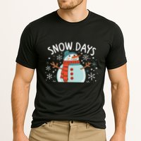 Snow Days Are The Best Snow Day Supporter Winter Snowman  Performance Shirt