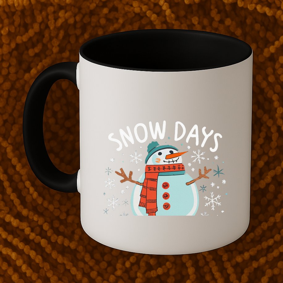 Snow Days Are The Best Snow Day Supporter Winter Snowman  Mug