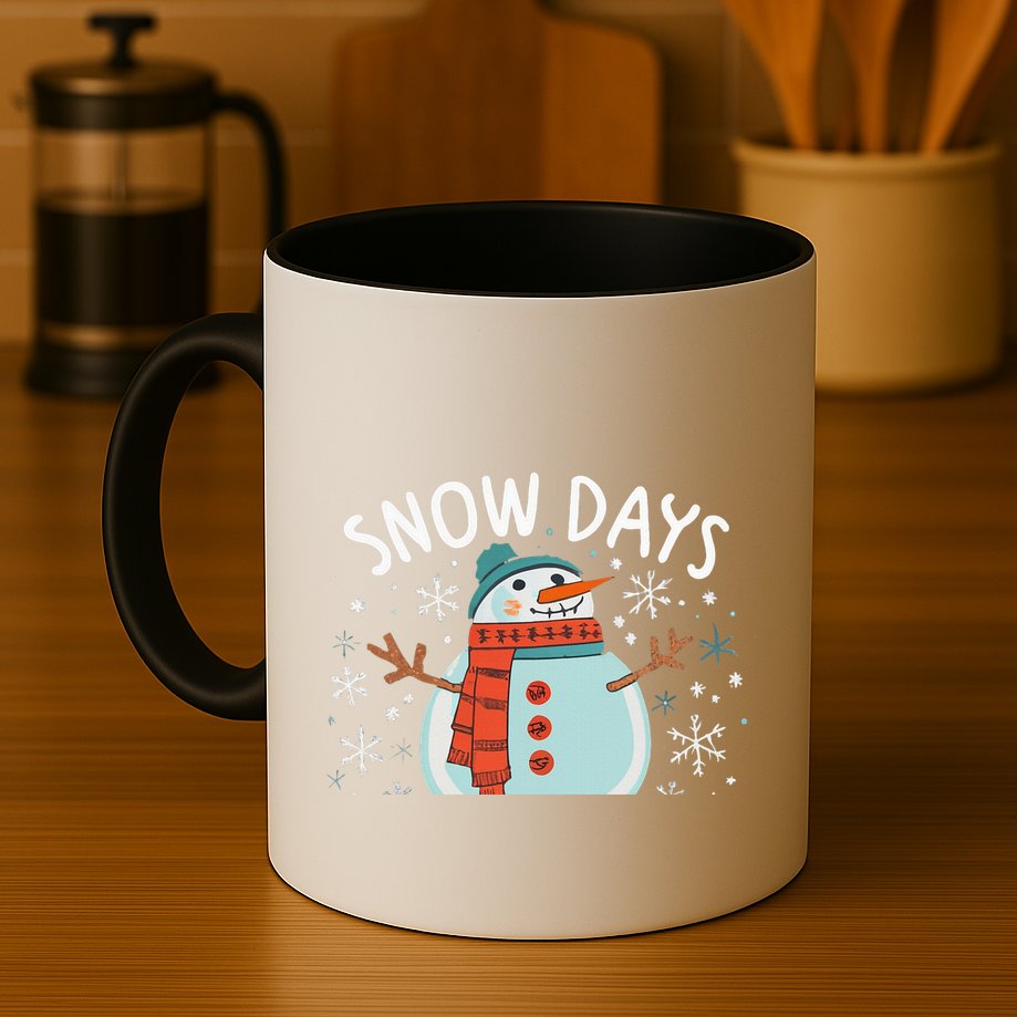 Snow Days Are The Best Snow Day Supporter Winter Snowman  Mug