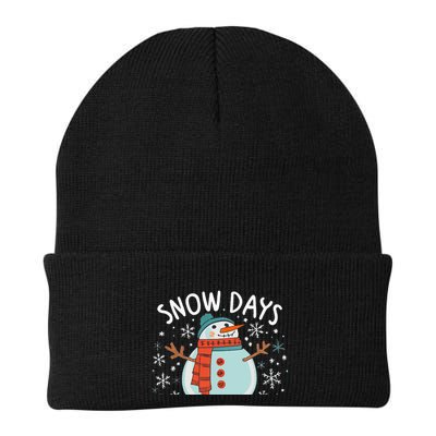 Snow Days Are The Best Snow Day Supporter Winter Snowman  Beanie