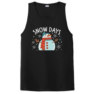 Snow Days Are The Best Snow Day Supporter Winter Snowman  PosiCharge Competitor Tank