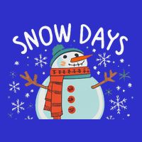 Snow Days Are The Best Snow Day Supporter Winter Snowman  Button