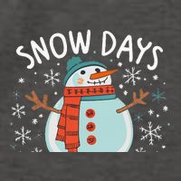 Snow Days Are The Best Snow Day Supporter Winter Snowman  Vector Backpack