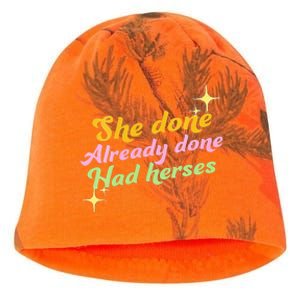 She Done Already Done Had Herses Drag Race Dragrace LGBT Kati - Camo Knit Beanie