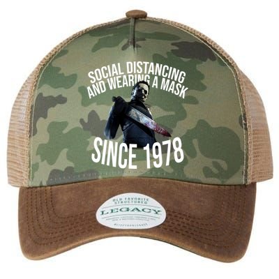 Social Distancing And Wearing A Mask Since 1978 Legacy Tie Dye Trucker Hat