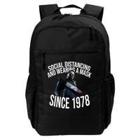 Social Distancing And Wearing A Mask Since 1978 Backpack