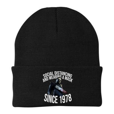 Social Distancing And Wearing A Mask Since 1978 Beanie