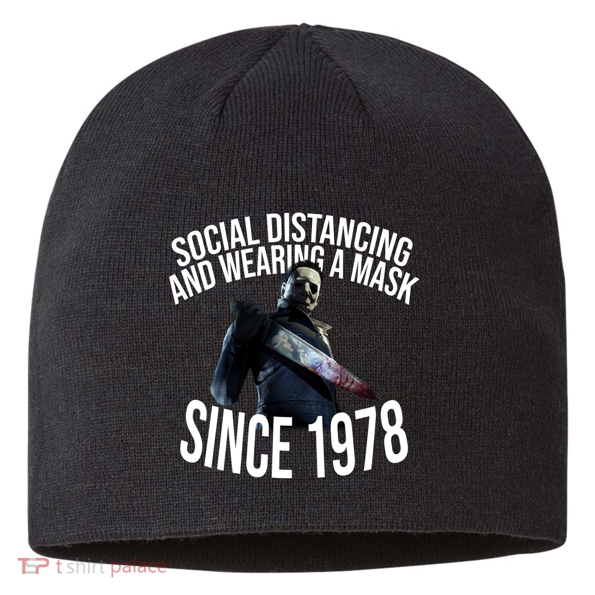 Social Distancing And Wearing A Mask Since 1978 Sustainable Beanie