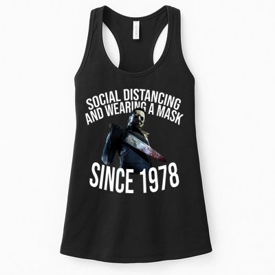 Social Distancing And Wearing A Mask Since 1978 Womens Tank Top