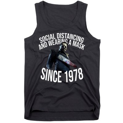 Social Distancing And Wearing A Mask Since 1978 Tank Top