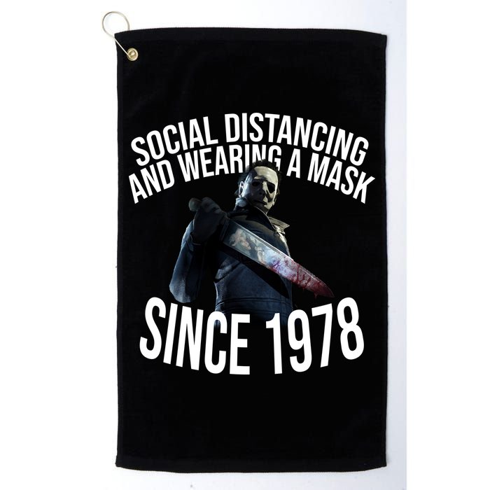 Social Distancing And Wearing A Mask Since 1978 Golf Towel
