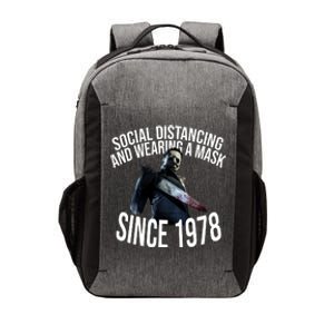 Social Distancing And Wearing A Mask Since 1978 Vector Backpack