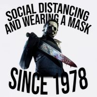 Social Distancing And Wearing A Mask Since 1978 Garment-Dyed Sweatshirt