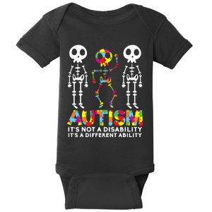 Skull Dance Autism Awareness Mom Dad Autism Baby Bodysuit