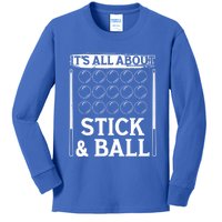 Snooker Dult All About Stick And Ball Billiards Gift Kids Long Sleeve Shirt