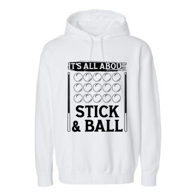 Snooker Dult All About Stick And Ball Billiards Gift Garment-Dyed Fleece Hoodie