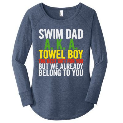 Swim Dad Aka Towel We Already Belong To You Funny Cute Gift Women's Perfect Tri Tunic Long Sleeve Shirt