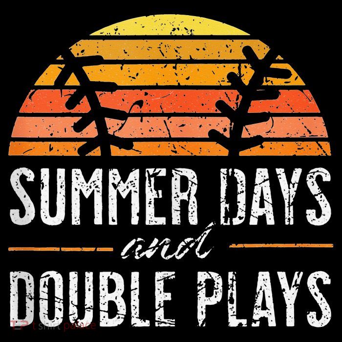 Summer Days and Double Plays Baseball Player Retro Vintage Bucket Hat