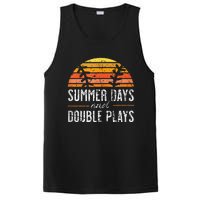 Summer Days and Double Plays Baseball Player Retro Vintage PosiCharge Competitor Tank