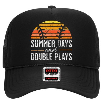 Summer Days and Double Plays Baseball Player Retro Vintage Trucker Hat