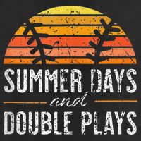 Summer Days and Double Plays Baseball Player Retro Vintage Trucker Hat
