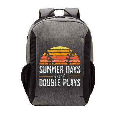 Summer Days and Double Plays Baseball Player Retro Vintage Vector Backpack