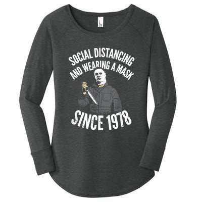 Social Distancing And Wearing A Mask Since 1978 TShirt Women's Perfect Tri Tunic Long Sleeve Shirt