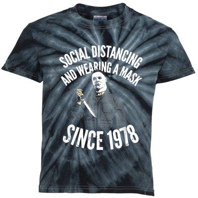 Social Distancing And Wearing A Mask Since 1978 TShirt Kids Tie-Dye T-Shirt