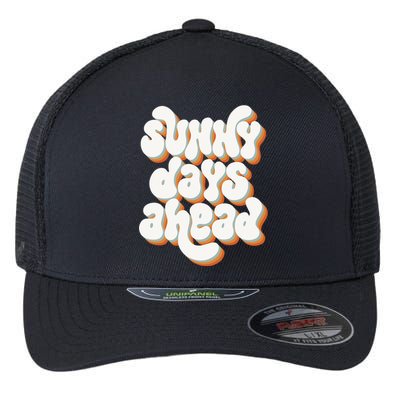 Sunny Days Ahead Retro Summer Flexfit Unipanel Trucker Cap