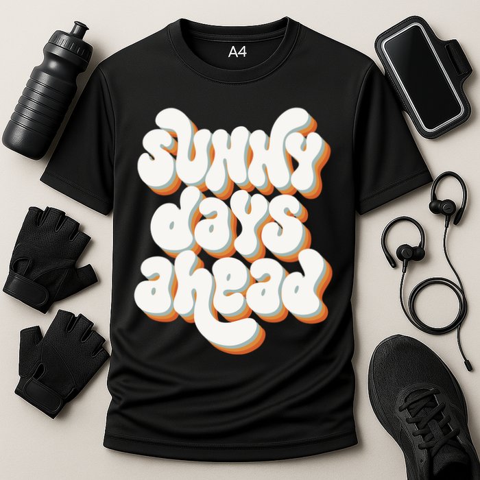 Sunny Days Ahead Retro Summer Cooling Performance Crew T-Shirt
