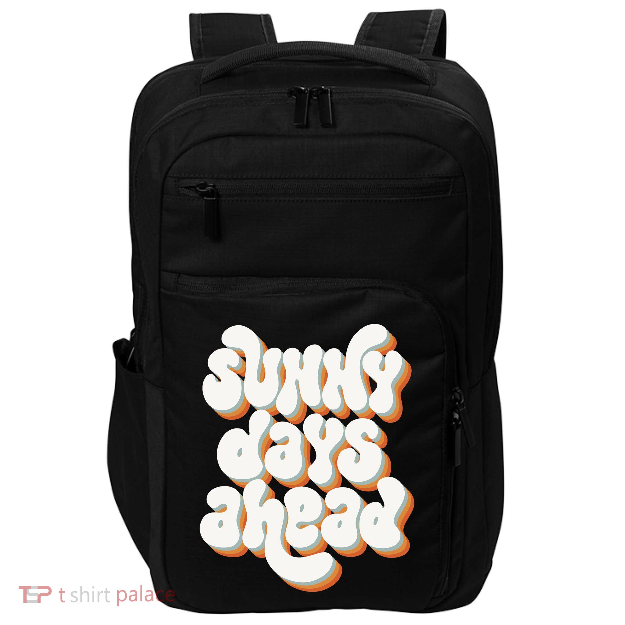 Sunny Days Ahead Retro Summer Impact Tech Backpack