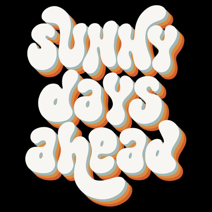 Sunny Days Ahead Retro Summer 7-Panel Snapback Hat