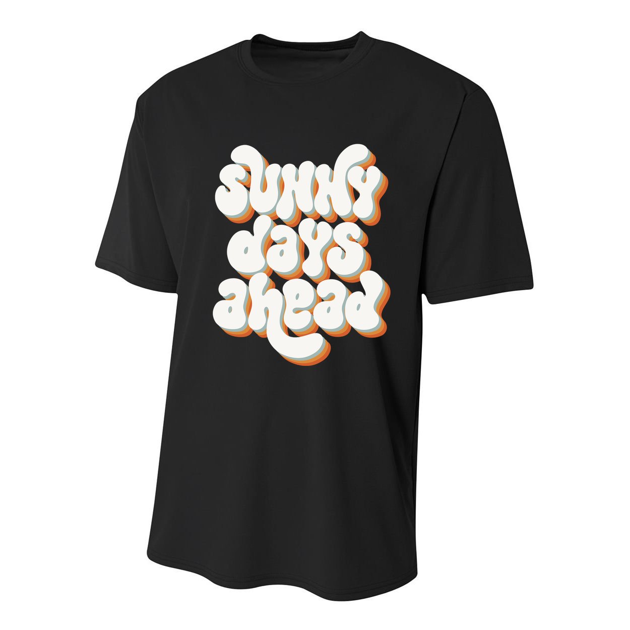 Sunny Days Ahead Retro Summer Youth Performance Sprint T-Shirt