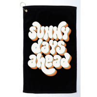 Sunny Days Ahead Retro Summer Golf Towel