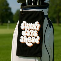 Sunny Days Ahead Retro Summer Golf Towel