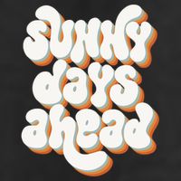 Sunny Days Ahead Retro Summer Golf Towel