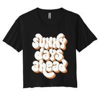 Sunny Days Ahead Retro Summer Women's Crop Top Tee