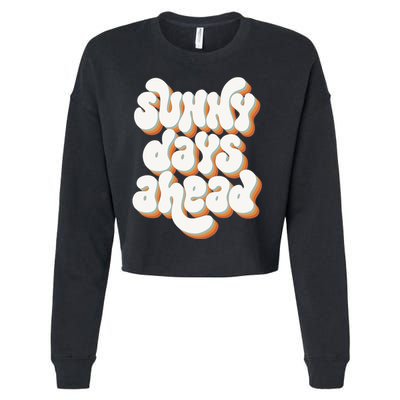 Sunny Days Ahead Retro Summer Cropped Pullover Crew
