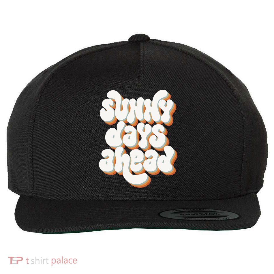 Sunny Days Ahead Retro Summer Wool Snapback Cap