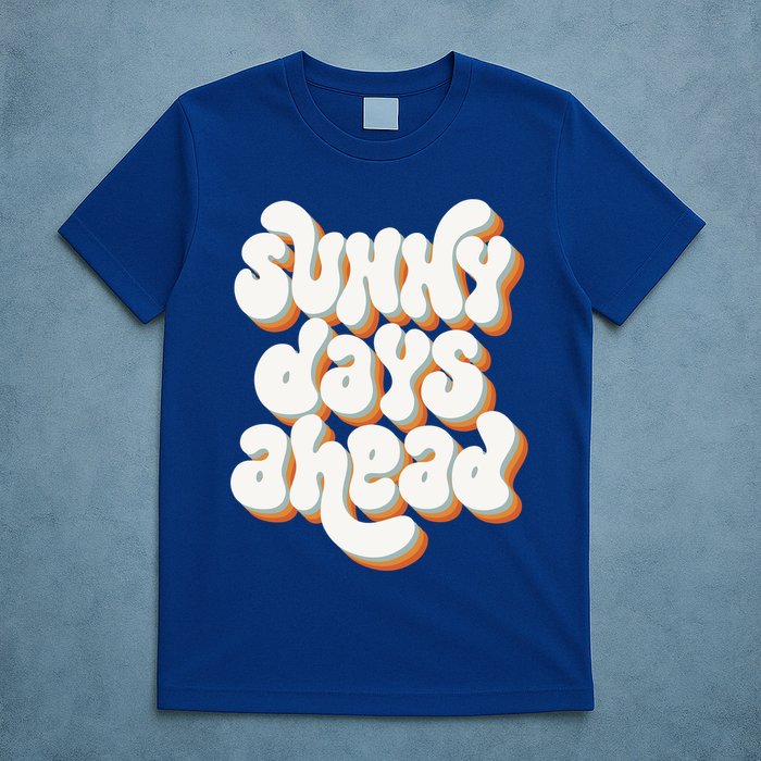 Sunny Days Ahead Retro Summer T-Shirt