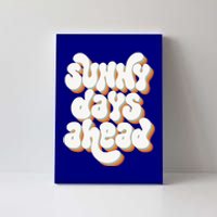 Sunny Days Ahead Retro Summer Canvas