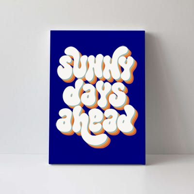 Sunny Days Ahead Retro Summer Canvas