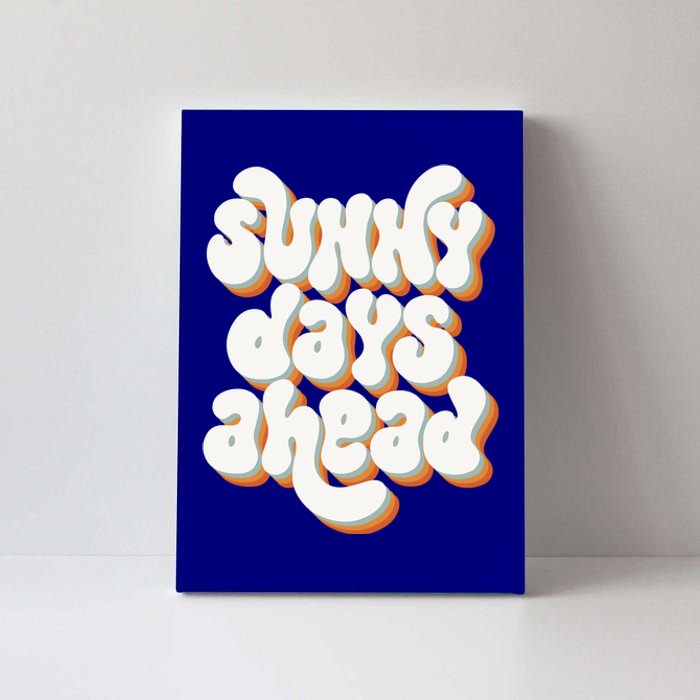 Sunny Days Ahead Retro Summer Canvas