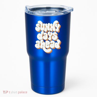 Sunny Days Ahead Retro Summer Tumbler