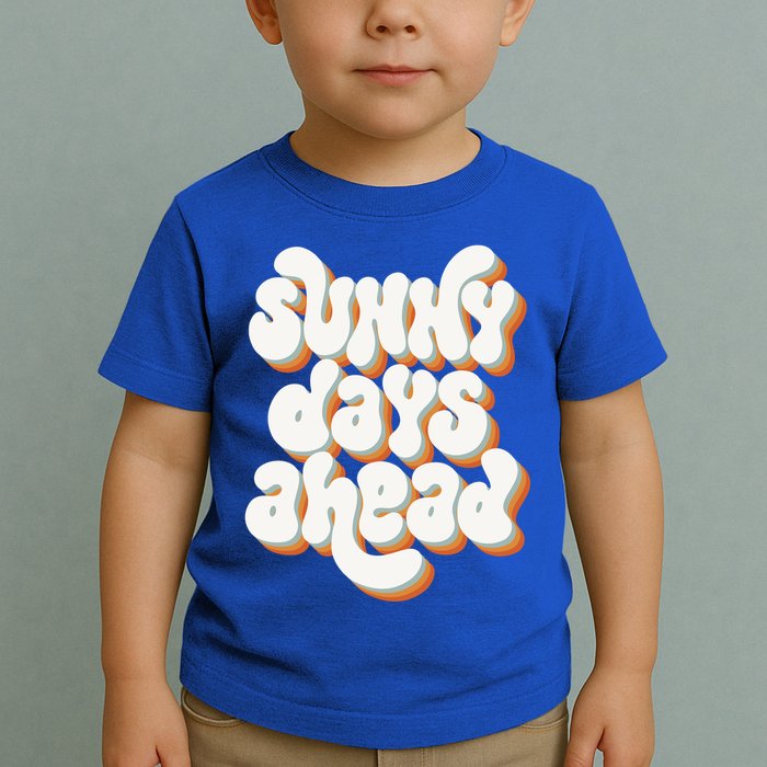 Sunny Days Ahead Retro Summer Toddler T-Shirt