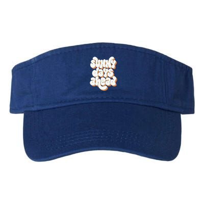 Sunny Days Ahead Retro Summer Valucap Bio-Washed Visor