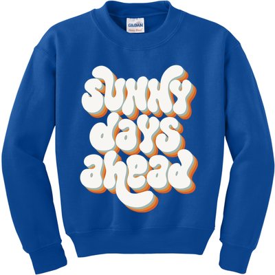 Sunny Days Ahead Retro Summer Kids Sweatshirt