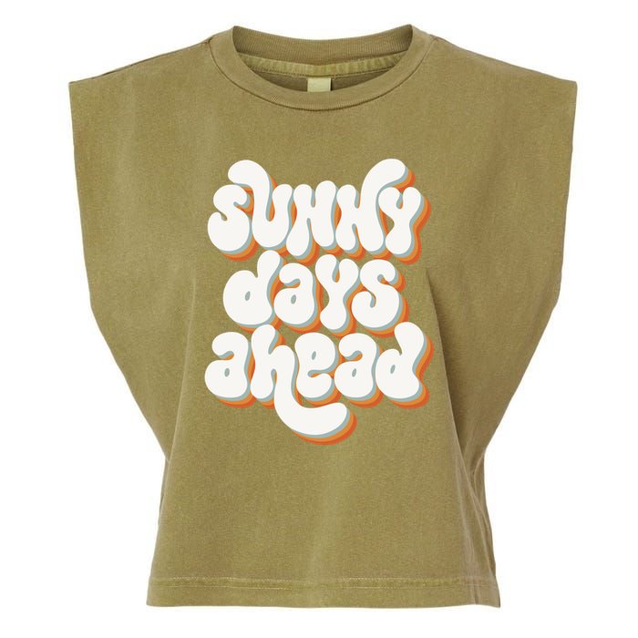Sunny Days Ahead Retro Summer Garment-Dyed Women's Muscle Tee